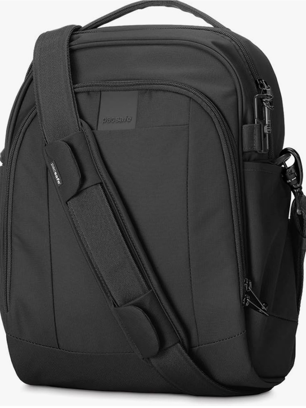 Pacsafe Black Anti-Theft Crossbody Laptop Bag